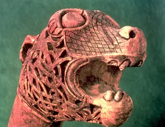 Gallionsfigur fra Osebergskibet, ca. 800 e.Kr.